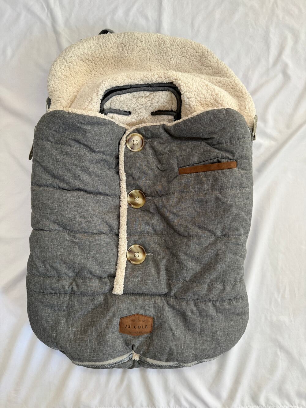 JJ Cole Grey Urban Bundleme, Infant Baby Bunting Bag Stroller Car Seats